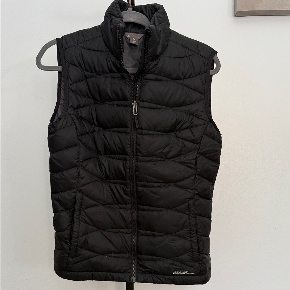 Eddie Bauer Black Quilted Vest